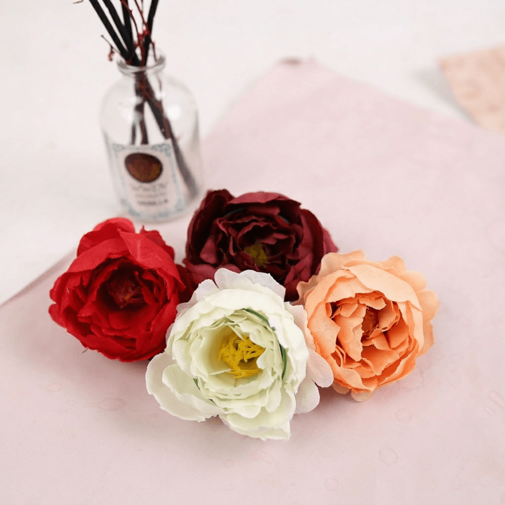 Kepala Bunga Peony Keriting