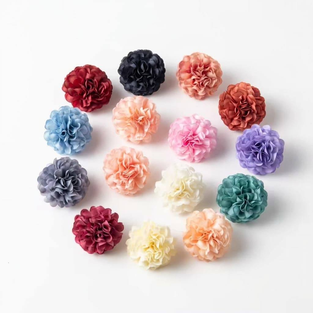 Kepala bunga krisan pom pom mini
